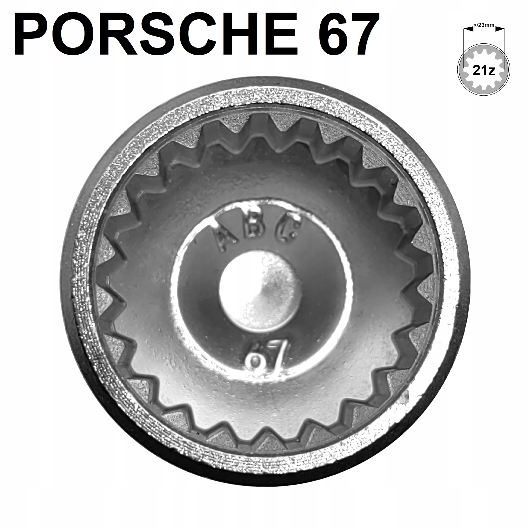 Nástavec Zlodějka Adaptér Pro Zabezpečení Šroubů Kol Porsche Vw Touareg Typ: 67