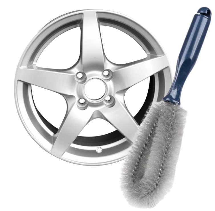 *solidna* Szczotka do mycia czyszczenia kół felg kołpaków 26,5cm AMIO-04022