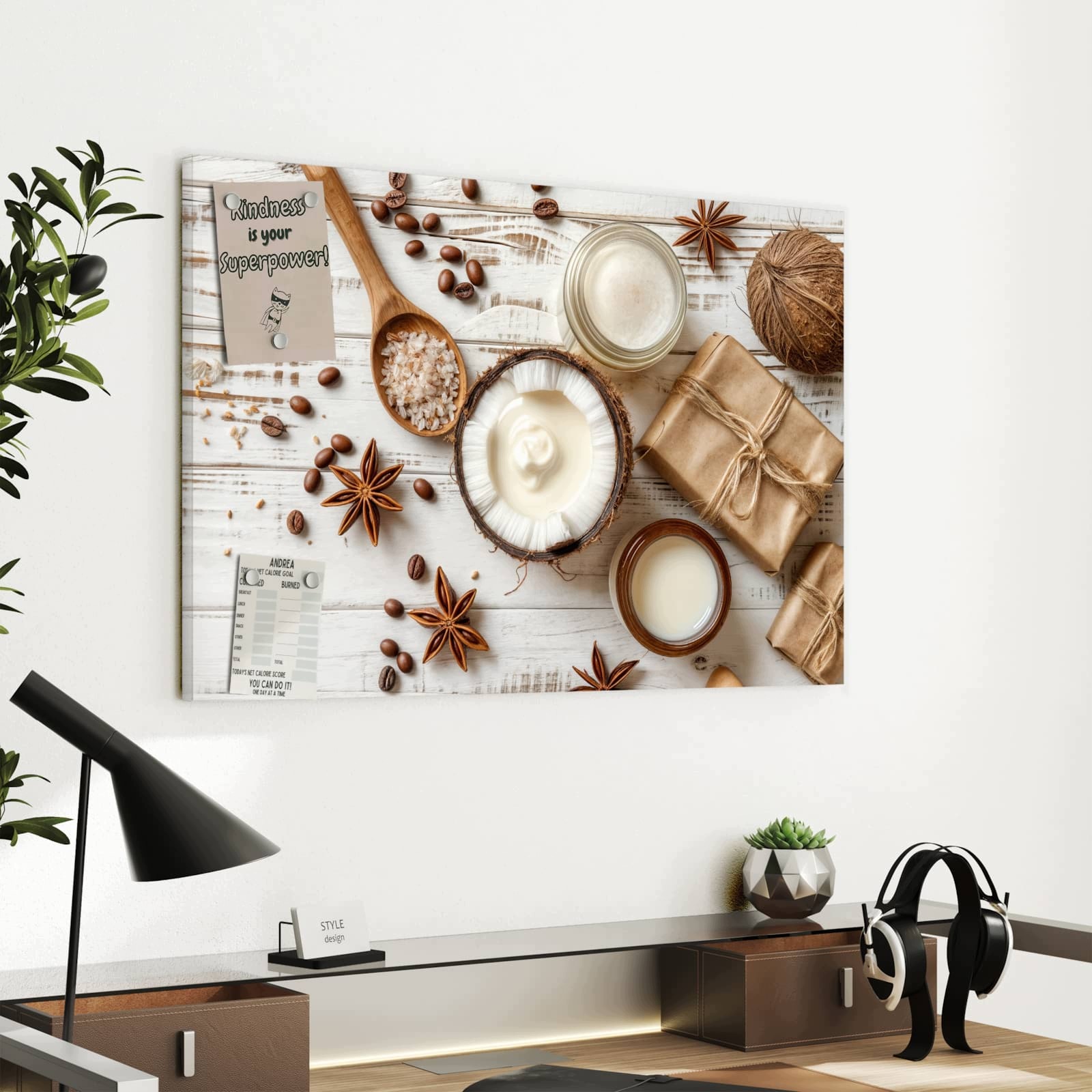 Magnetická tabule Naturalne Kosmetyki 60 × 40 cm