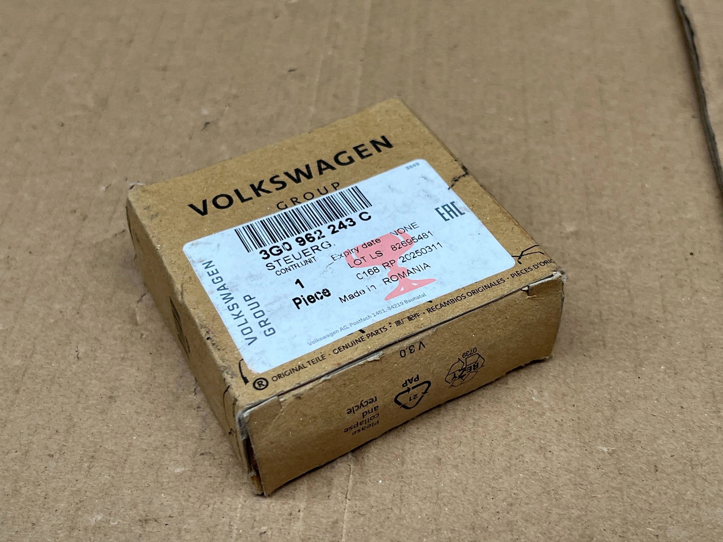 Module pour l’ouverture du capot VW AUDI PORSCHE 3G0962243C !J