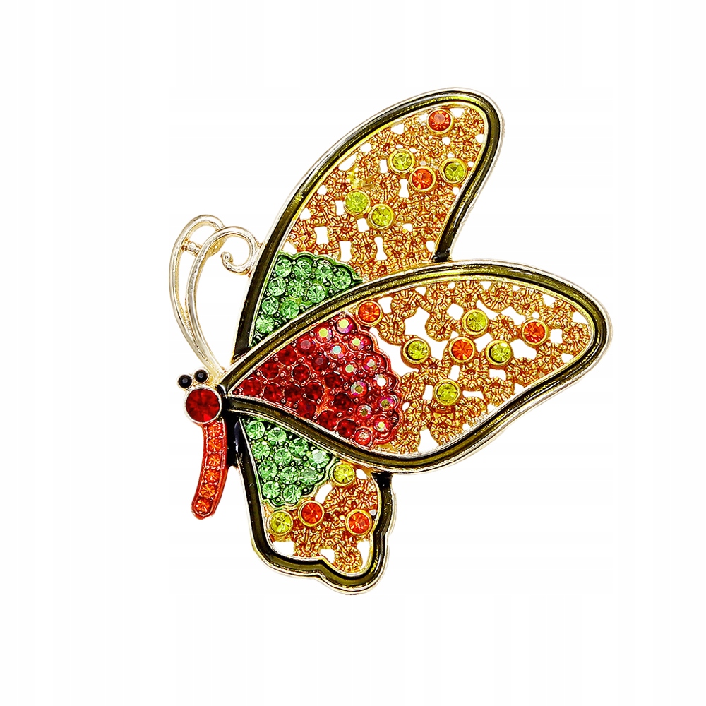 

Pinets Broszka Kolorowy Motyl Owad Cyrkonie piękna