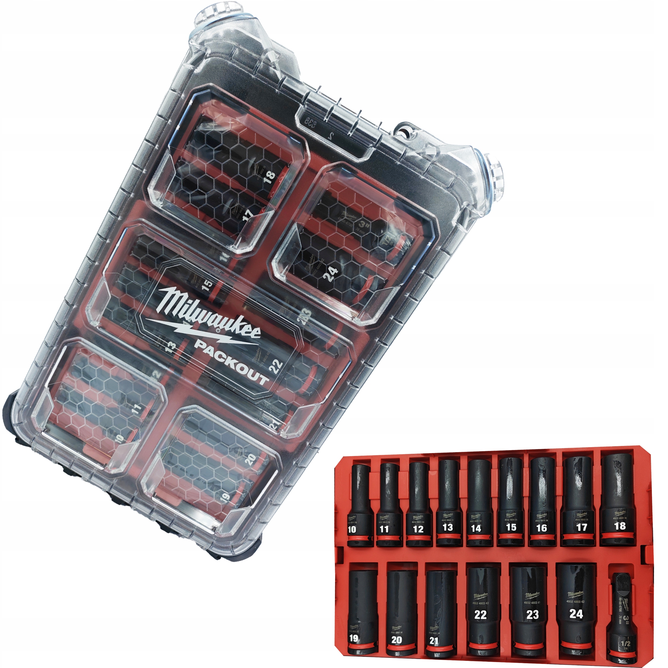 Milwaukee Zestaw Nasadek Udarowych Nasadki 1/2 10-24 16szt 4932480943