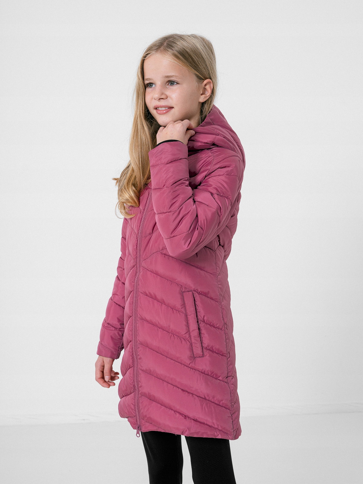 4F PŁASZCZ PUCHOWY PIKOWANY DZIECIĘCY JKUDP003 158 Marka 4F