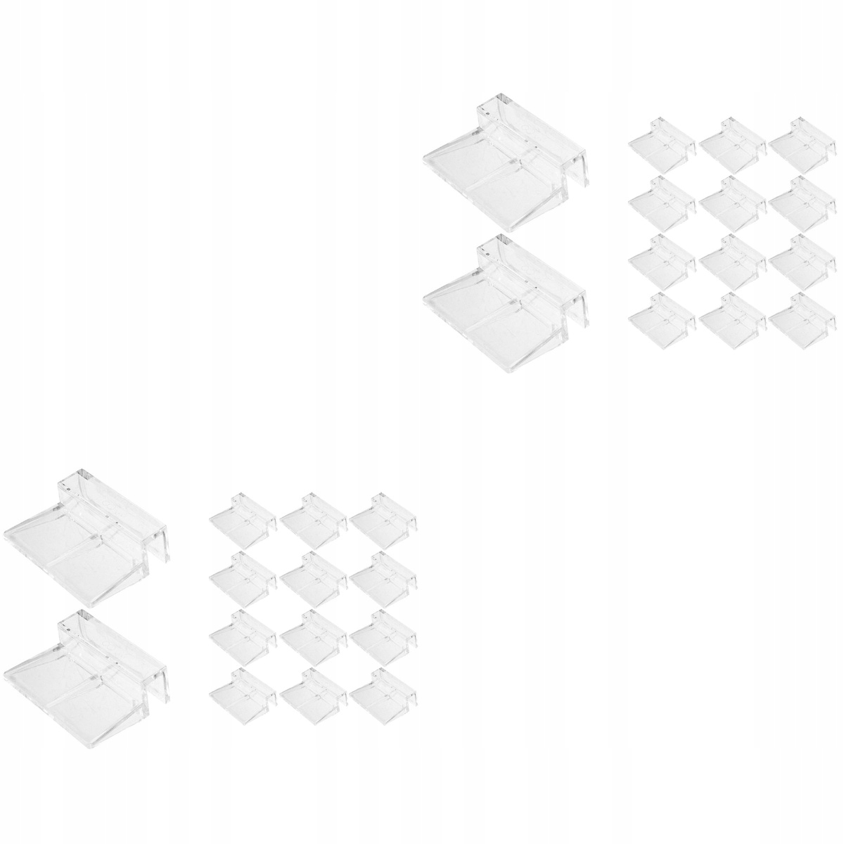 Klipsy do pokrywy szklanej Uchwyt do akwarium Rama 32 szt 13536639999