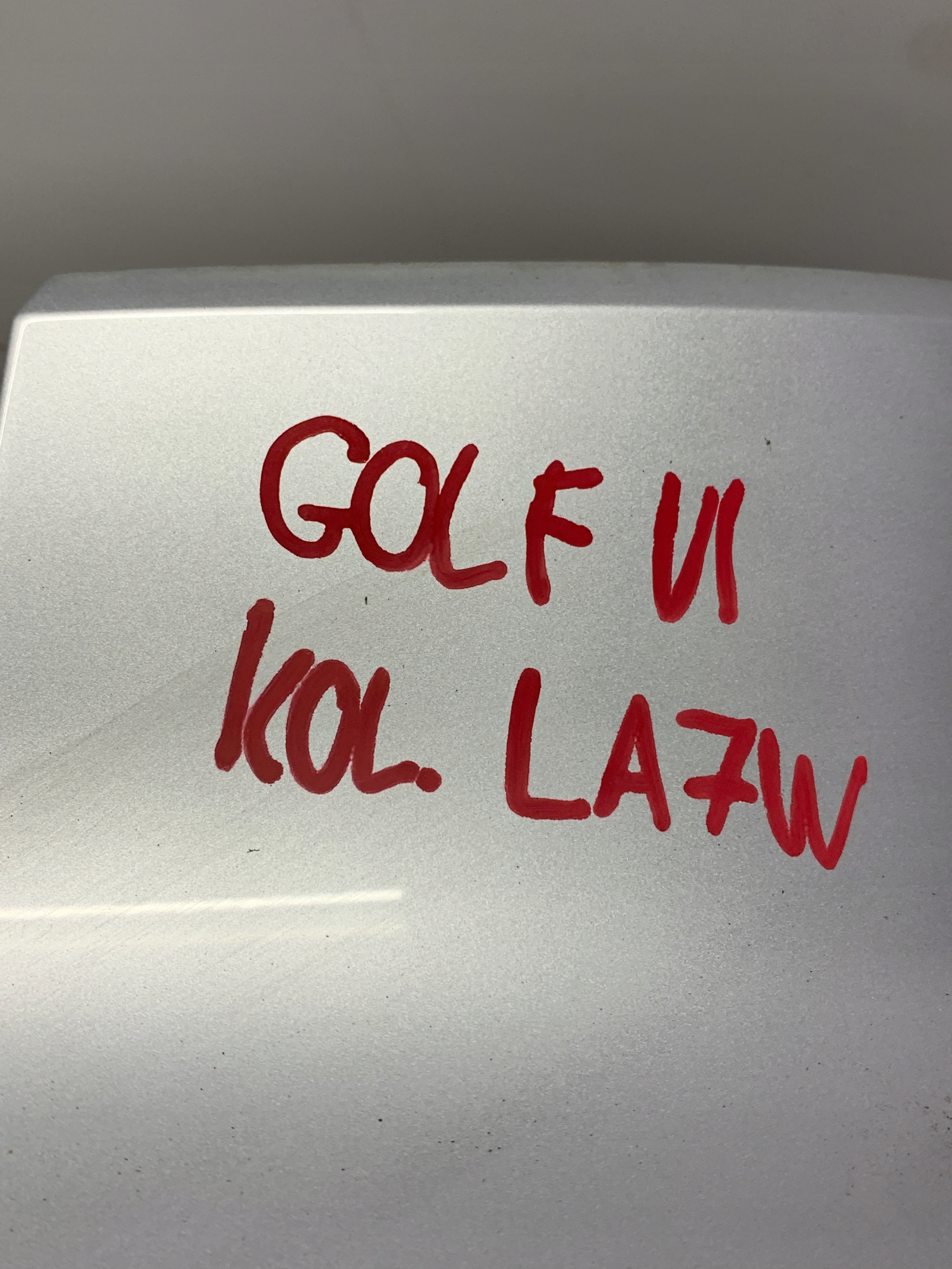 lökhárító far hátsó VW GOLF VI (2008-2013) KOL LA7W 5D HB
