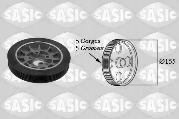 SASIC KOŁO PASOWE 2156007 Producent części Sasic