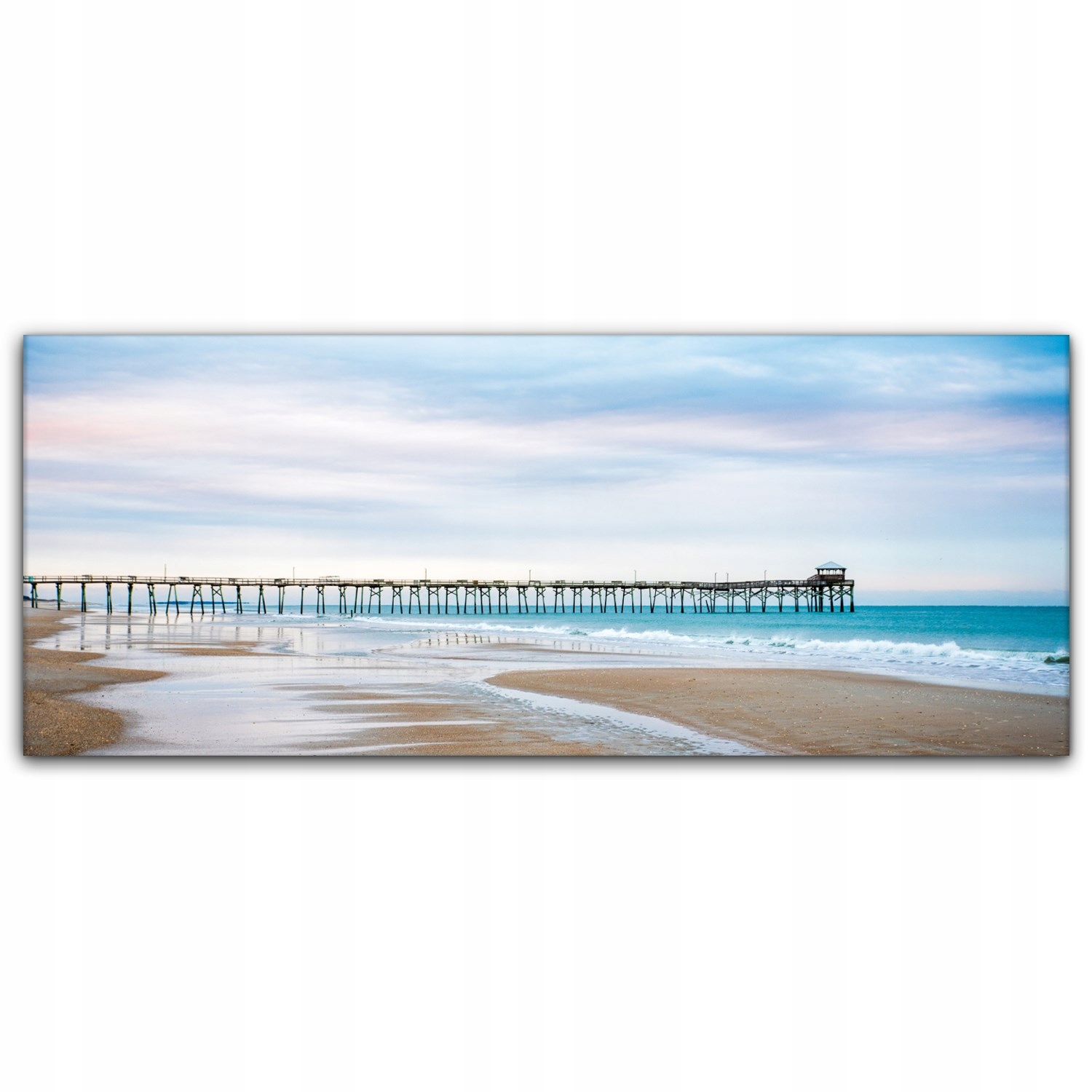 

foto-obraz na płótnie 125x50 Plaża Wschód Słońca
