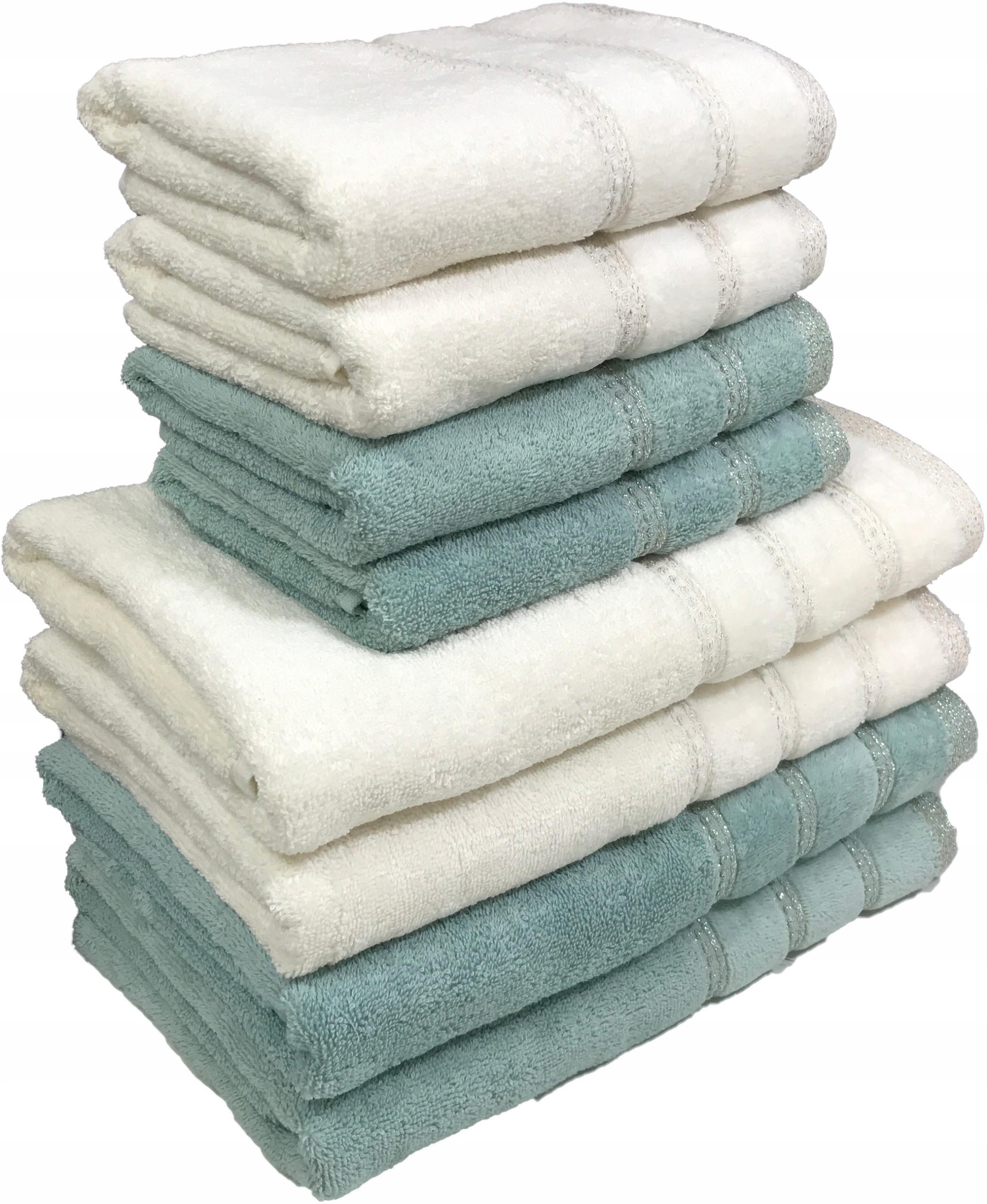 8 SZT KOMPLET GRUBE RĘCZNIKI KOLORY PREZENT Marka Eurofirany