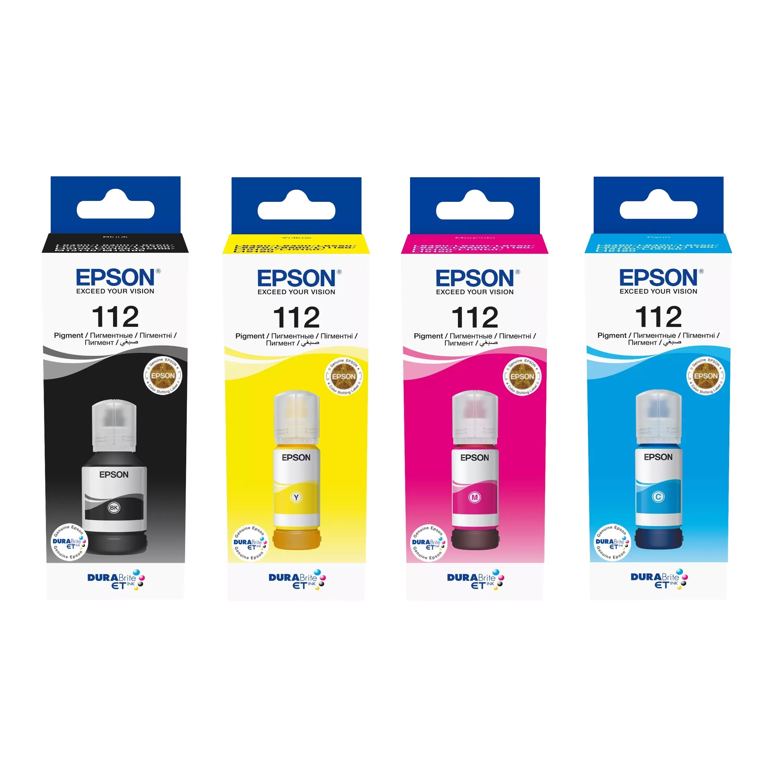 Tusz Epson 112 4-pak Cmyk L6570 L6550 L6490 L6460 L11160 L15160 L15150