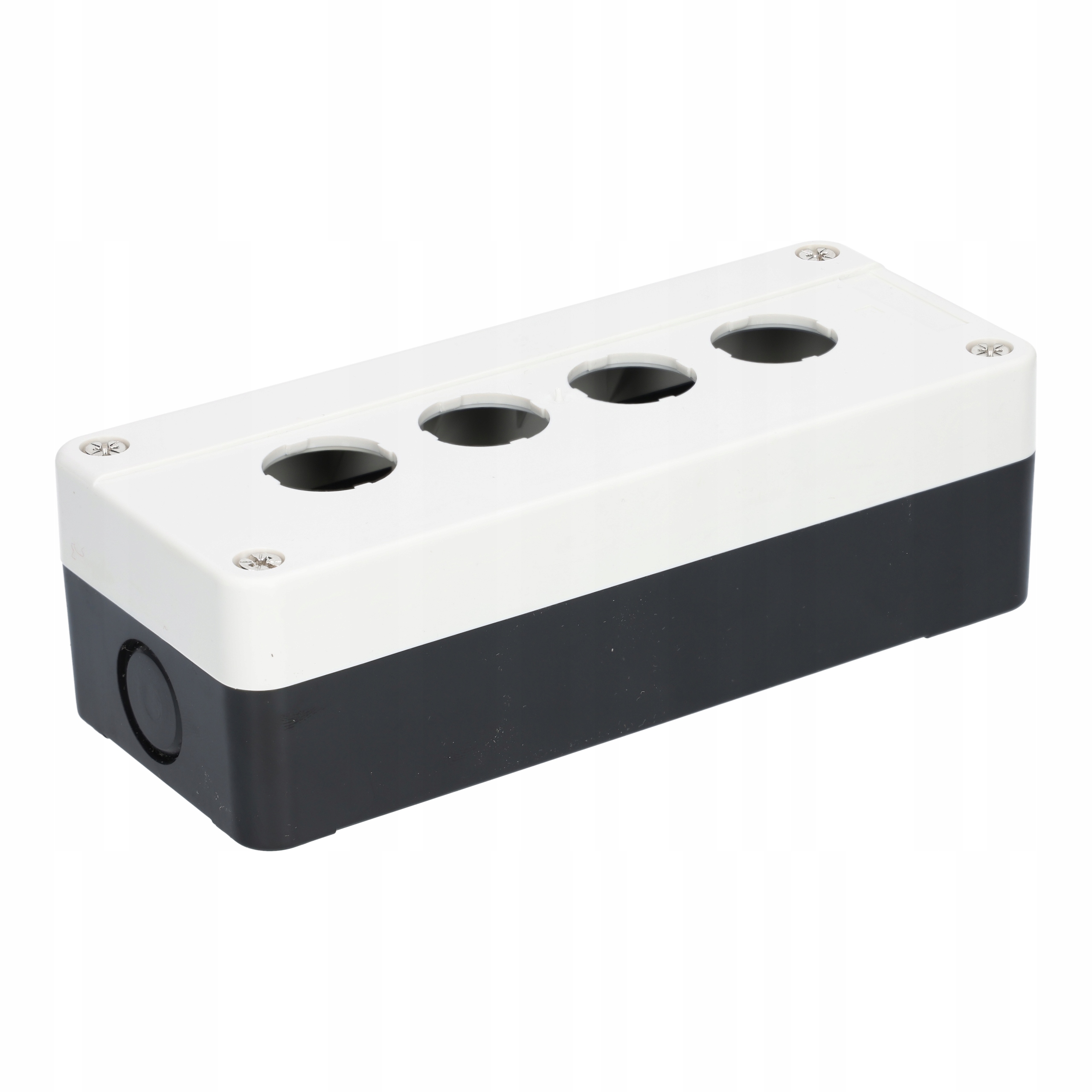 KASETA STEROWNICZA PUSTA 4 PRZYCISKI OTWORY BIAŁA