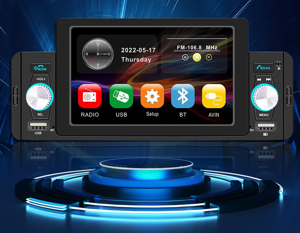 АВТОМОБИЛЬНЫЙ РАДИОПРИЕМНИК 1 DIN ANDROID AUTO APPLE CARPLAY