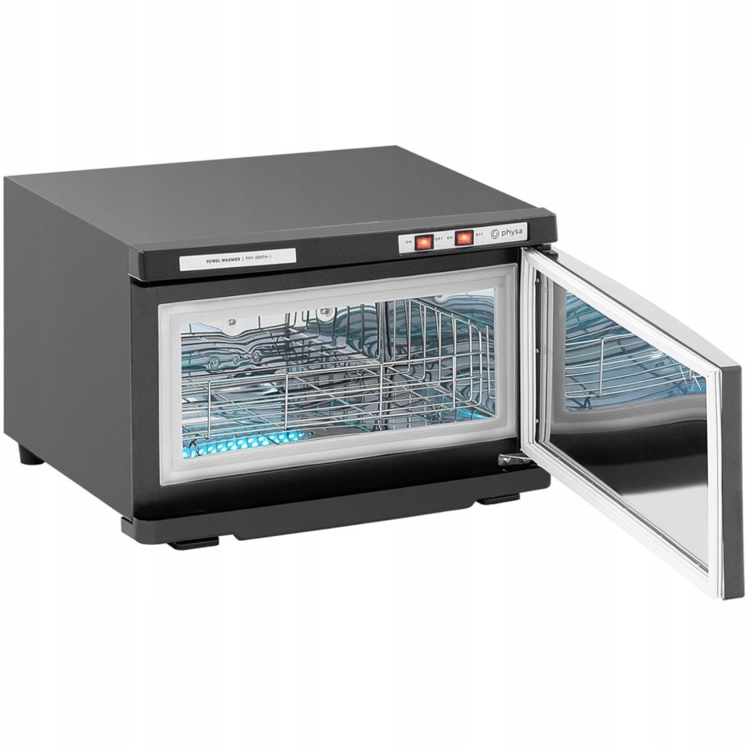 Podgrzewacz do ręczników ze sterylizacją UV 16 l 230 W czarny Długość urządzenia 45 cm