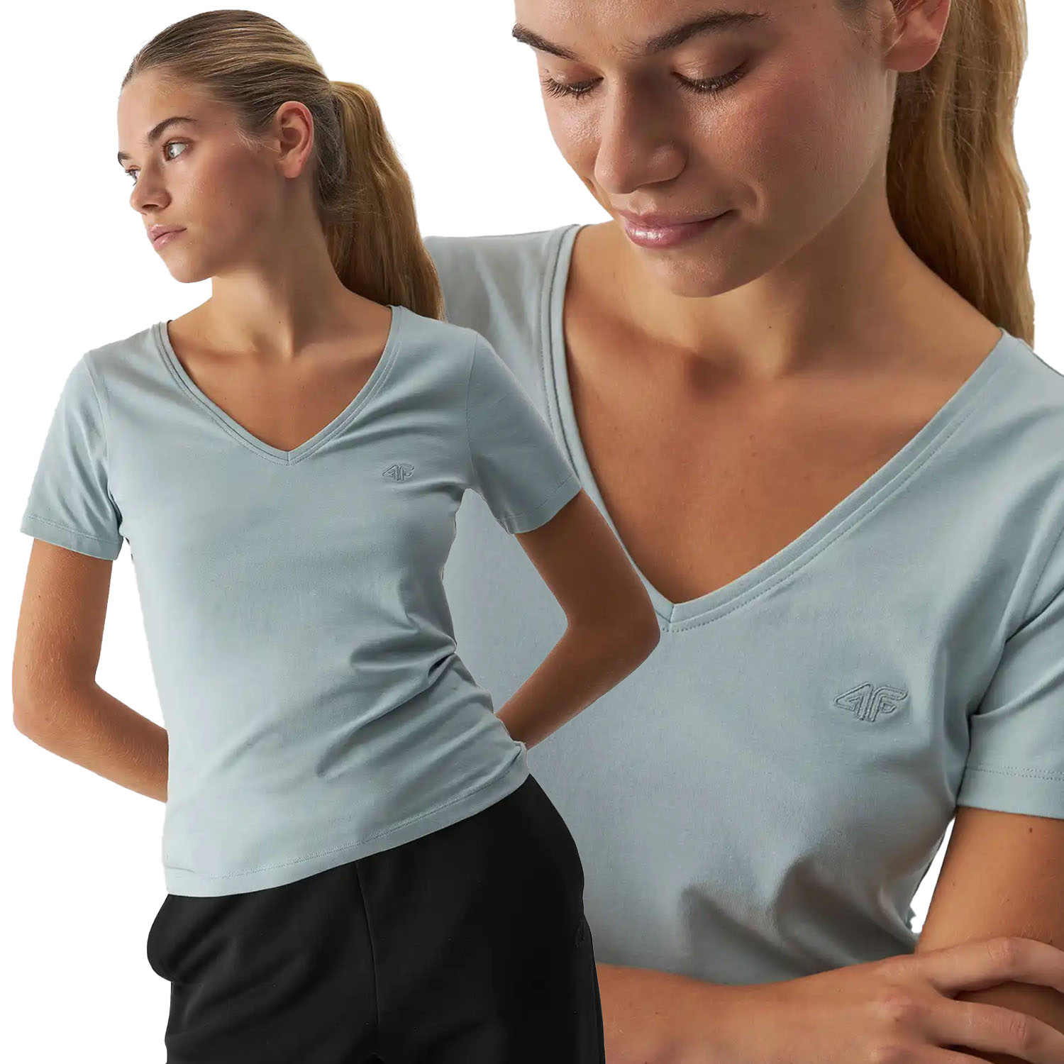 KOSZULKA DAMSKA 4F T-SHIRT BAWEŁNIANY SPORTOWY NA CO DZIEŃ AW241649 Marka 4F