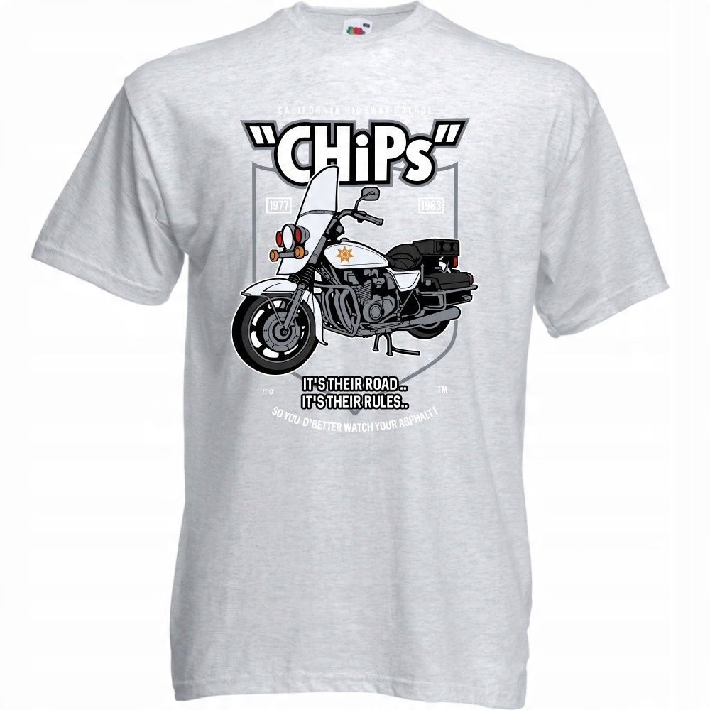 

Koszulka motocykl motorzysta skuter M ash szara