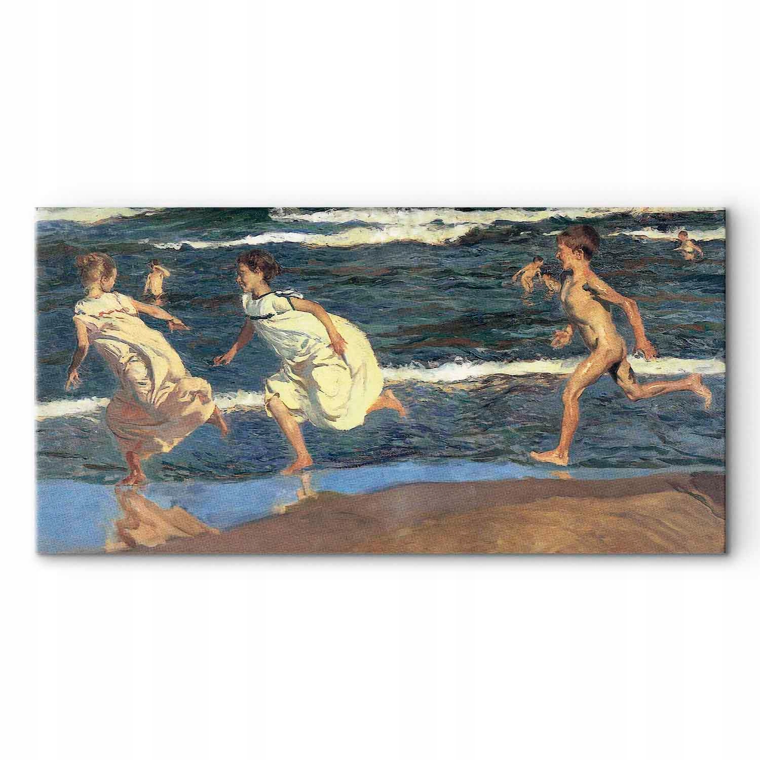 Obraz na plátně na plátně Joaquín Sorolla Bastida Běh podél pláže 120x60 cm