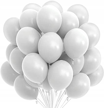 

Balony białe pastelowe duże matowe weselne ślub