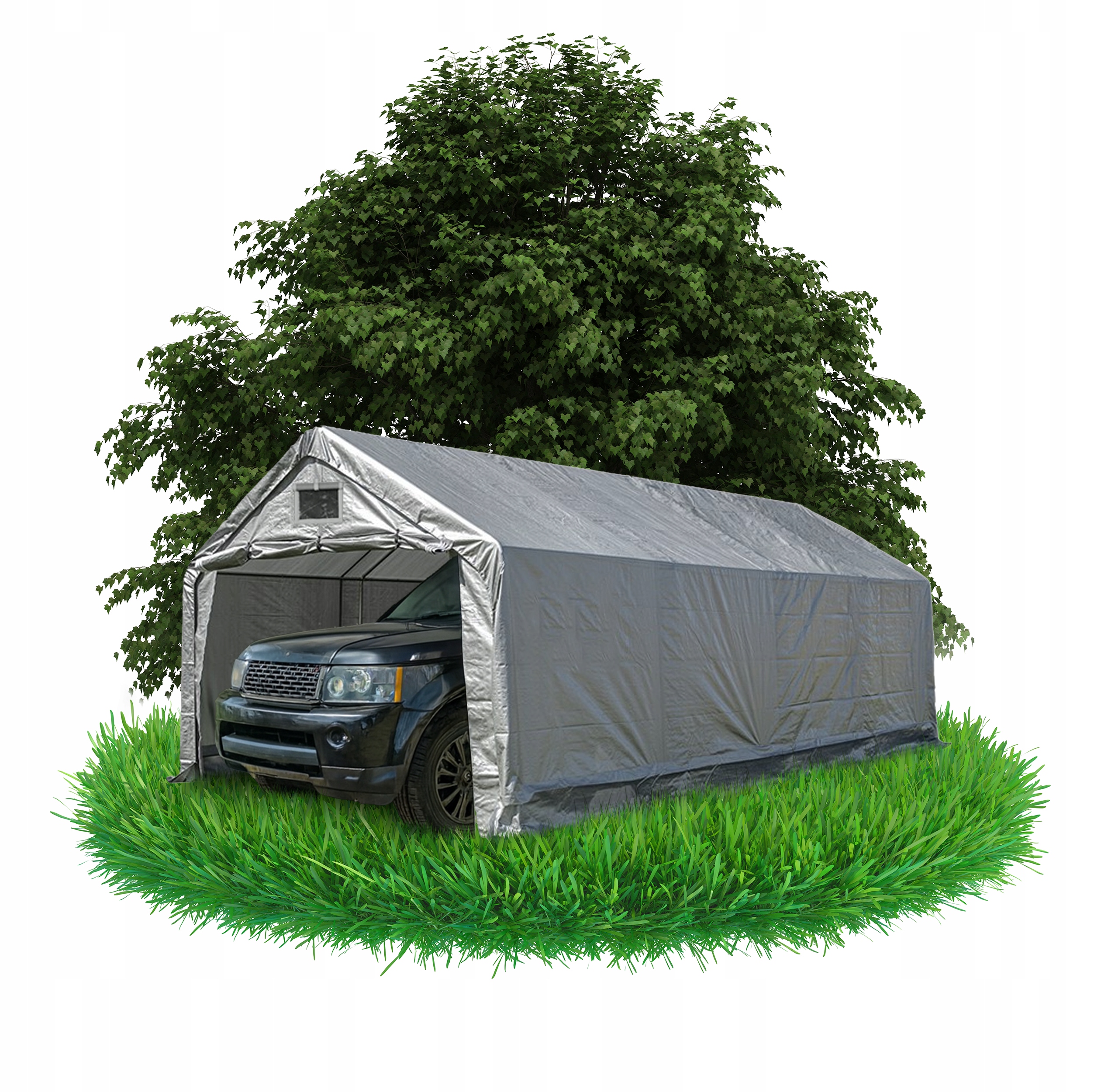 Namiot Garażowy Magazynowy 3X7 M Pe Mocny Wiata Carport Garaż Warsztat Ng 3