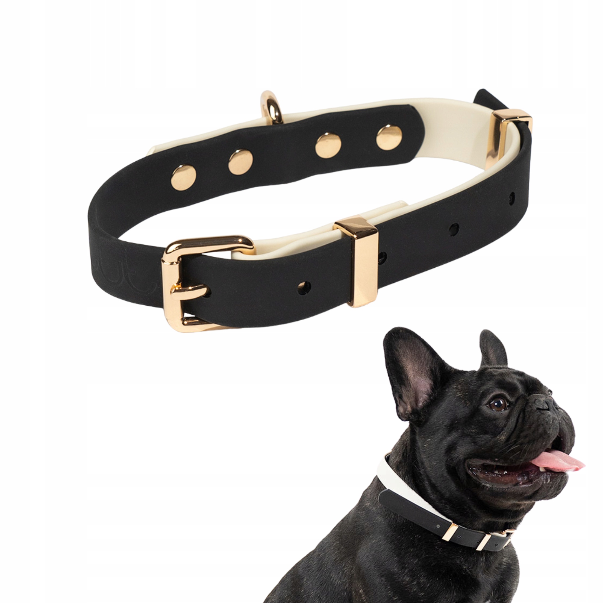 Levně Exkluzivní minimalistický obojek pro psa Faro páska Pvc Černá Xs