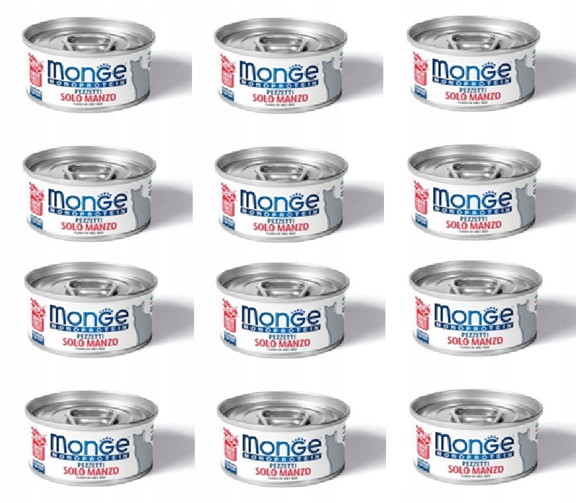 Levně Monge Monoprotein s hovězím masem 12x80 g