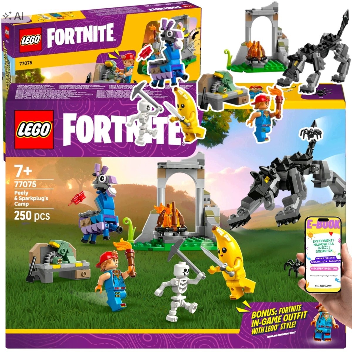 Lego Klocki Fortnite Skórek Iskra Figurkami Bonus Dla Niej Ebook