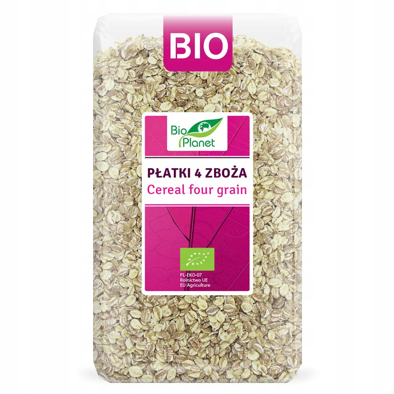 Levně 4X Vločky 4 Obiloviny (špalda, Oves, Ječmen, Žito) Bio 600 g Bio Planet