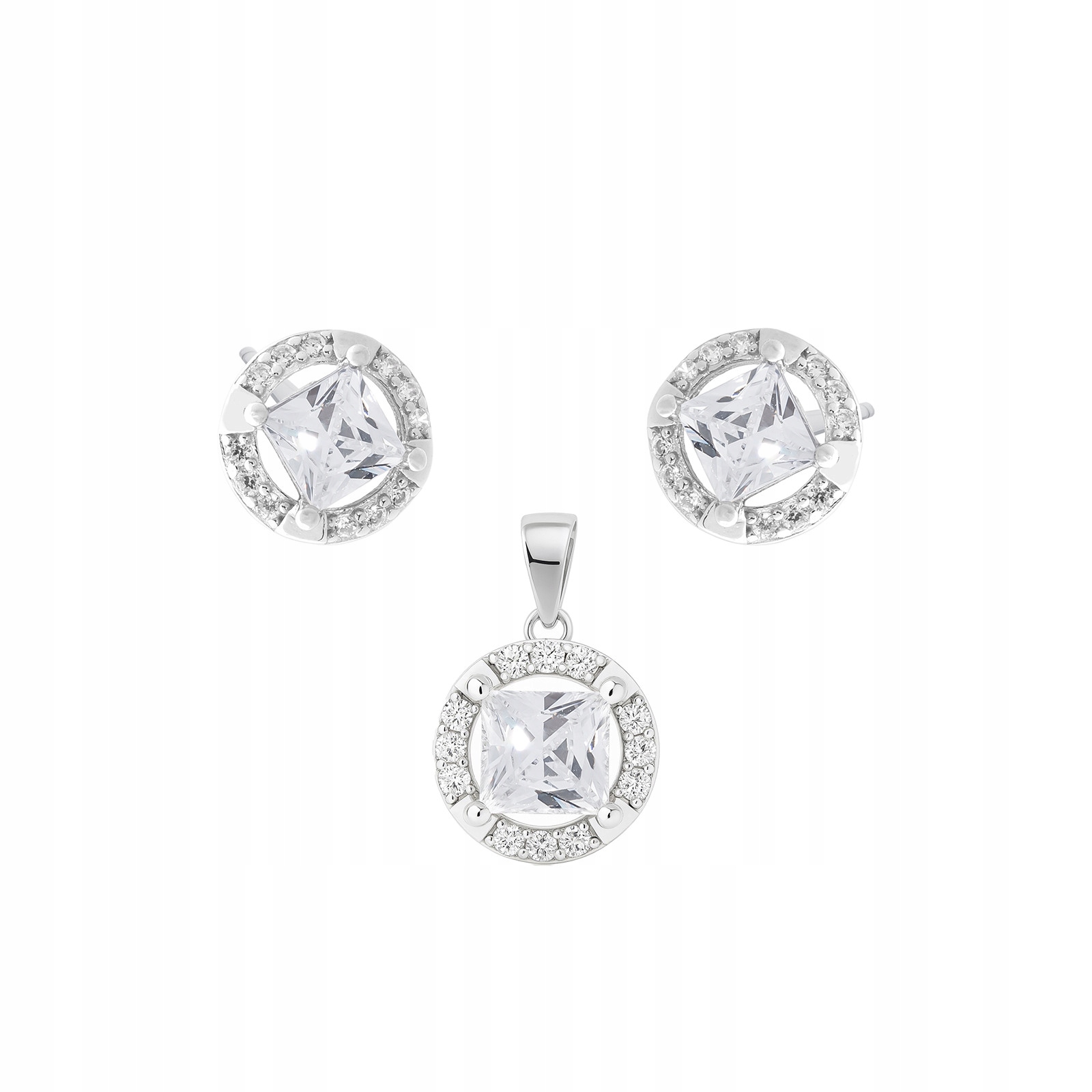 Stříbrný komplet 925 Jiskřivý kruh