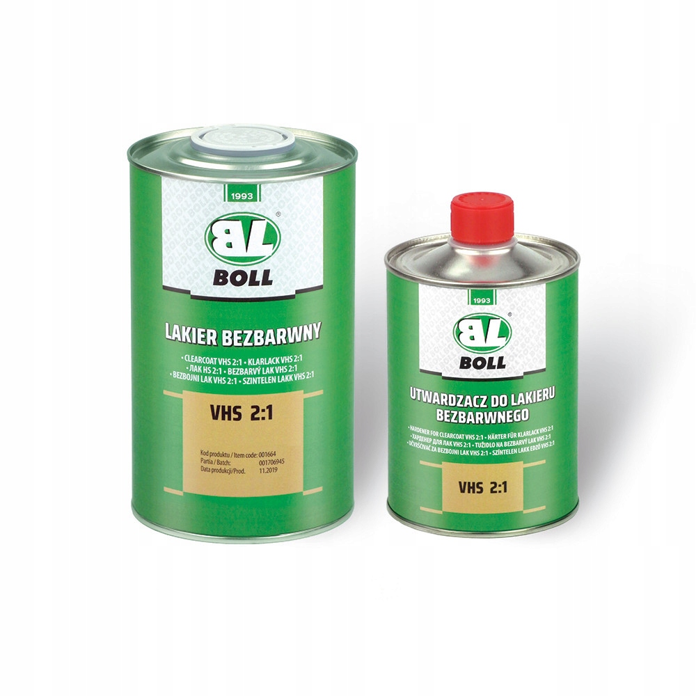 

Boll lakier bezbarwny Vhs 2:1 1L +utwardzacz 500ml