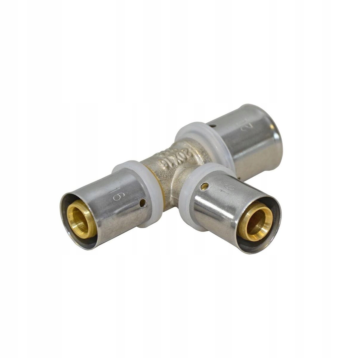 Trójnik ZAPRASOWYWANY 20 - 16 - 16 mm INSTAL COMPL