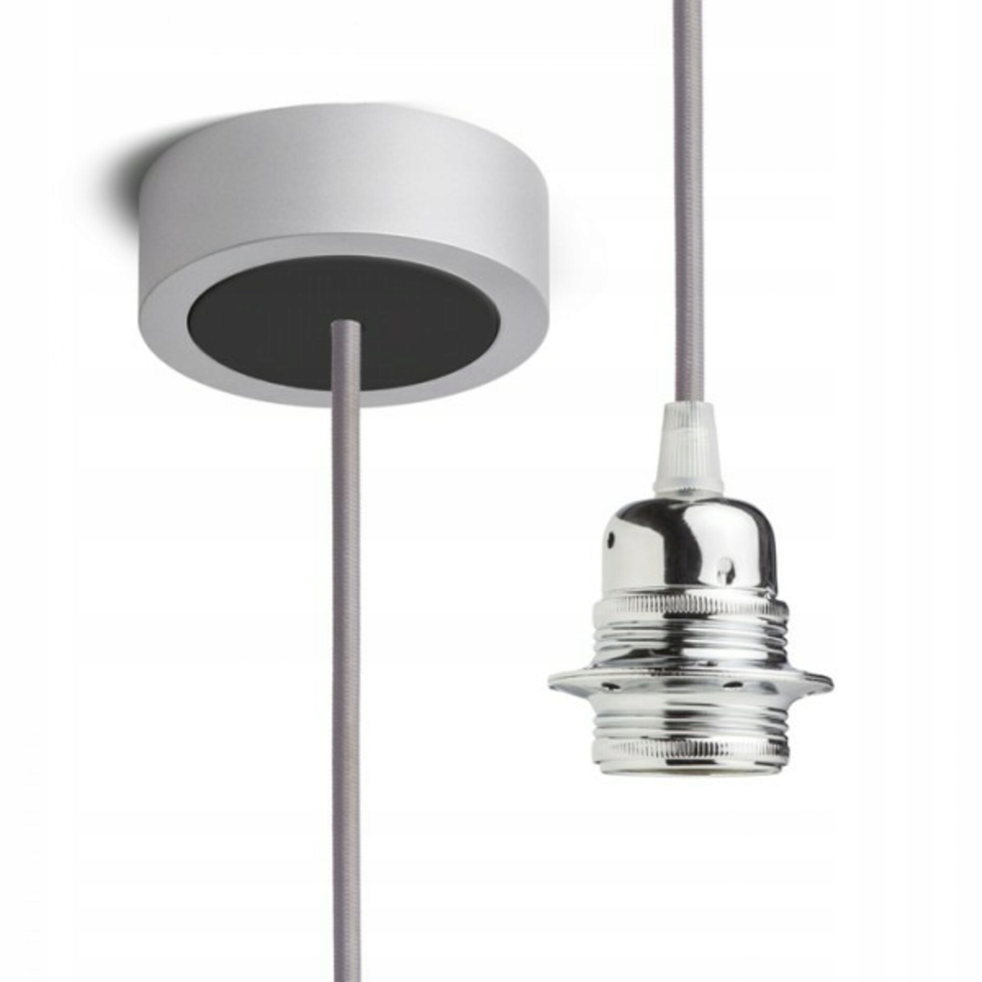 Rendl Hex závesná sada SŠZ+ŠK+CHO+ČK1 230V E27, kábel 1,5 m, 28W, strieborná