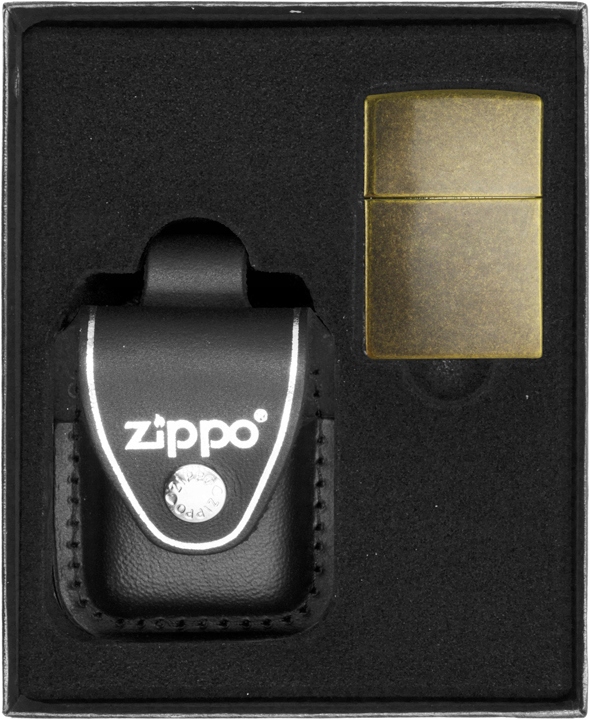 Zestaw ZIPPO Zapalniczka ANTIQE BRASS prezentowy*nr3
