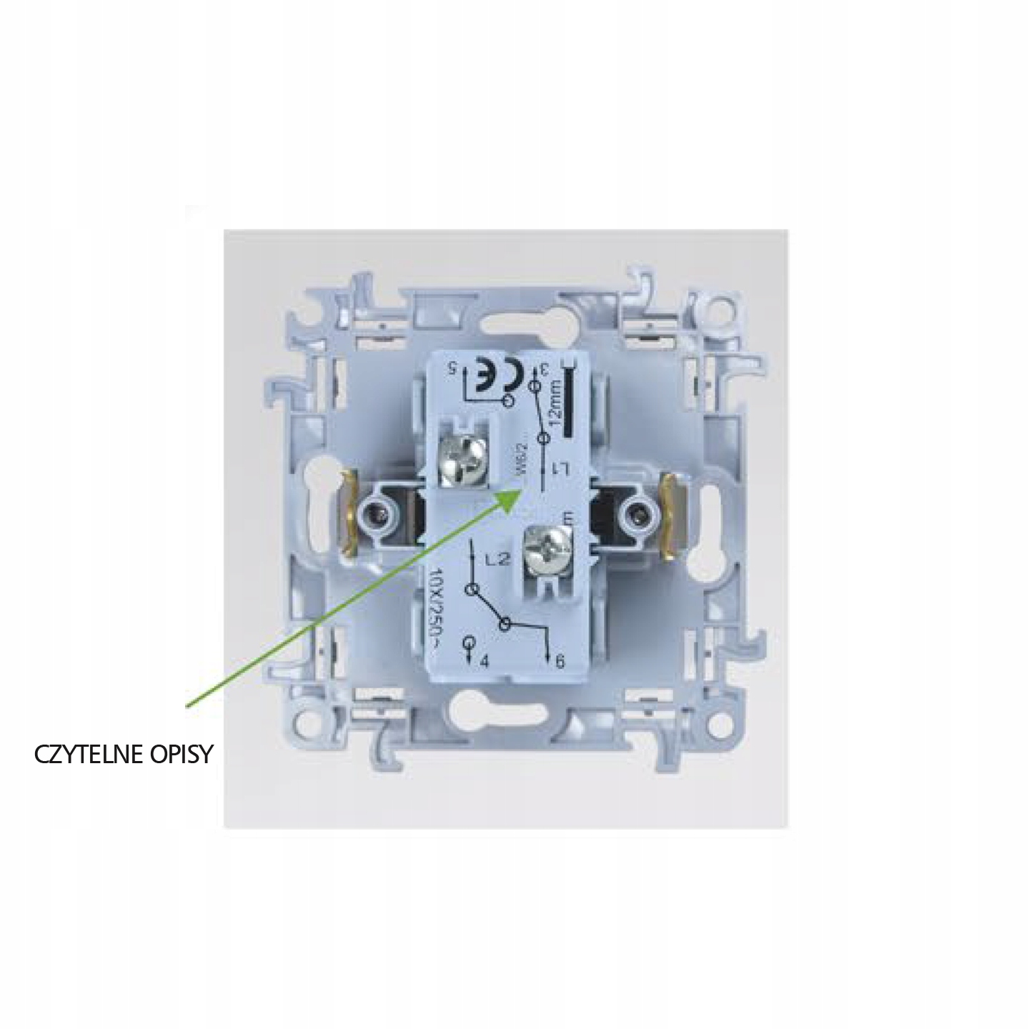 Simon 10 Przycisk wyłącznik dzwonkowy biały CD1.01/11 KONTAKT SIMON Kod producenta CD1.01/11