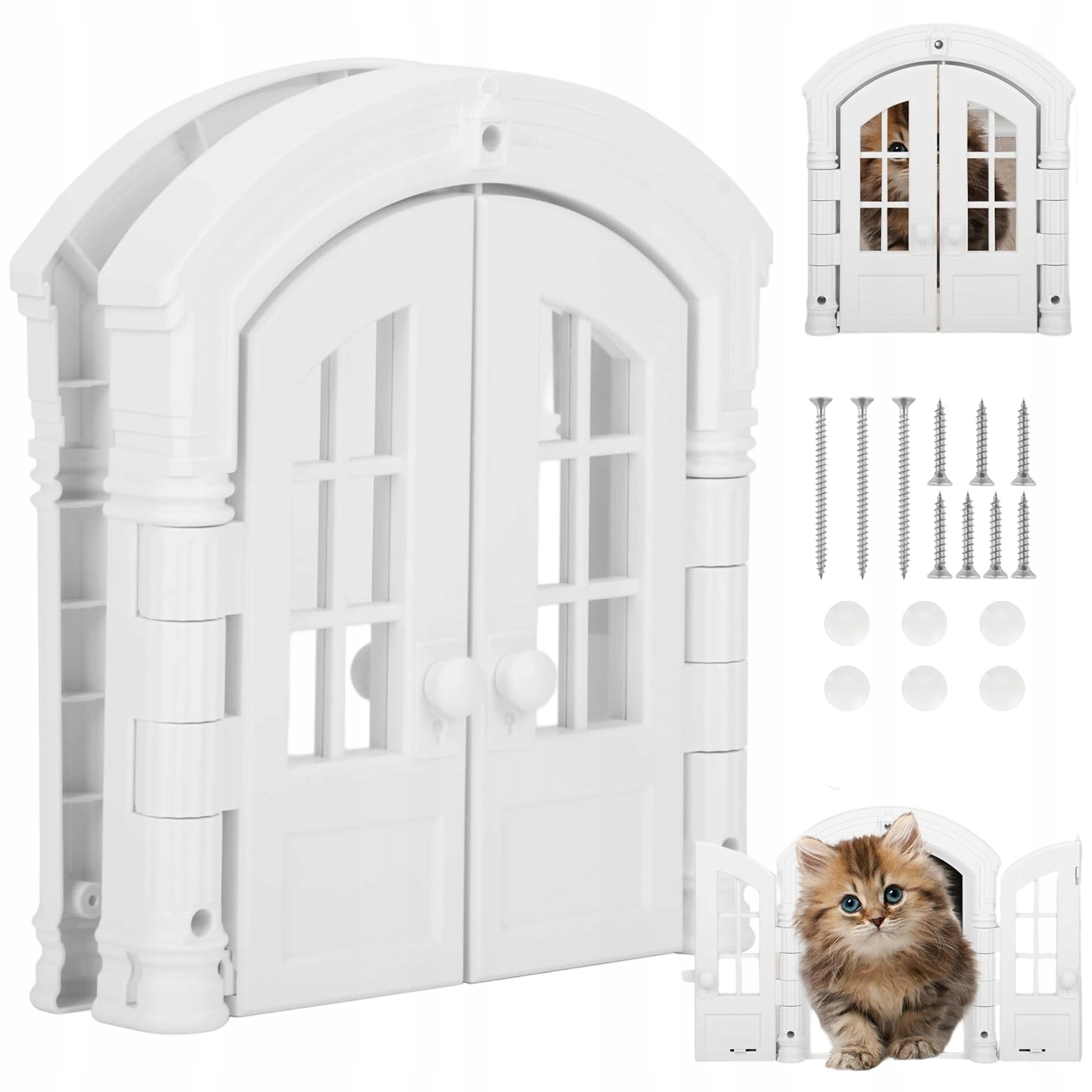 Levně Profesionální Dvojité Dveře Pro Zvířata S Průhlednými Okny