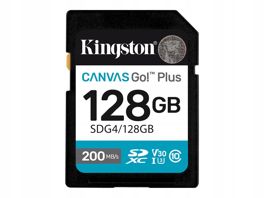 Karta pamięci Kingston Canvas Go! Plus Sd 200/100MB/s SDG4/128GB