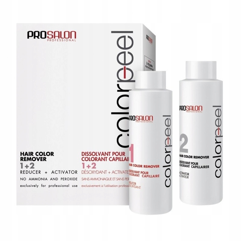 Prosalon Dekoloryzator farby do włosów ściągania koloru 100g x 2 Colorpeel