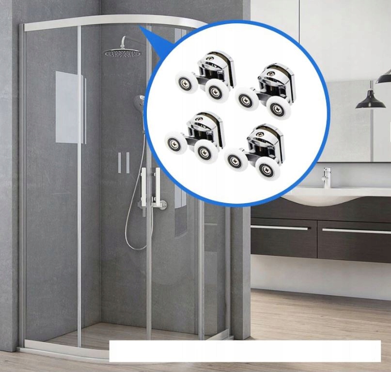 ROLKI DO KABINY PRYSZNICOWEJ KÓŁKA KOMPLET 8 ROLEK Marka inna