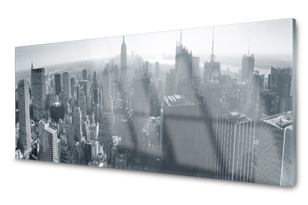 

Panel szklany do kuchni Miasto Domy 125x50