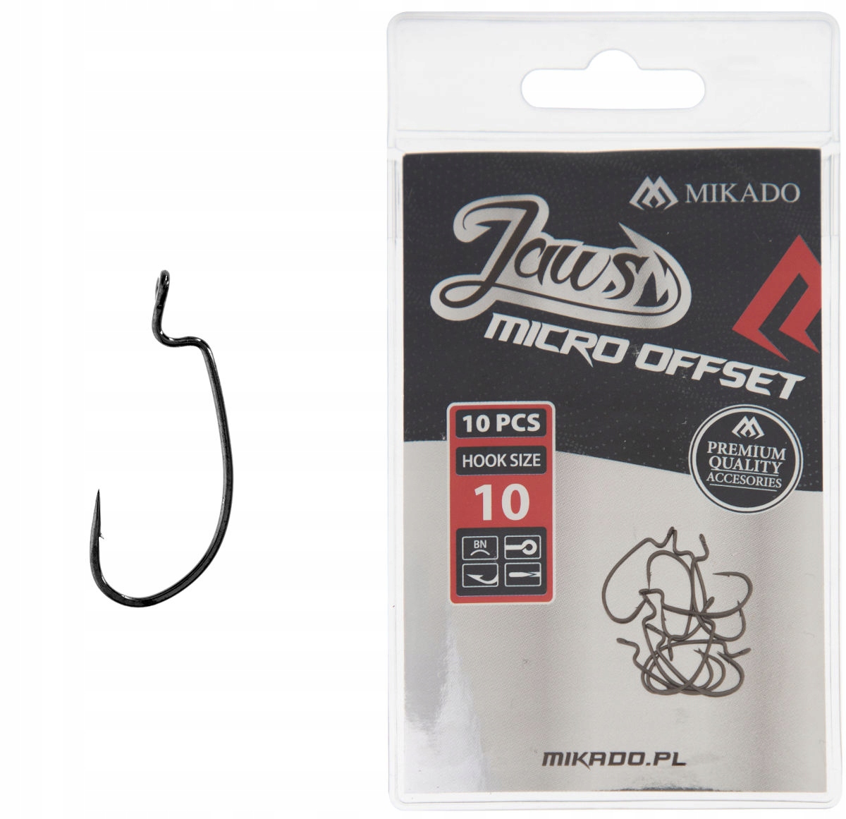 Haczyk Mikado Jaws Micro Offset 10 10szt