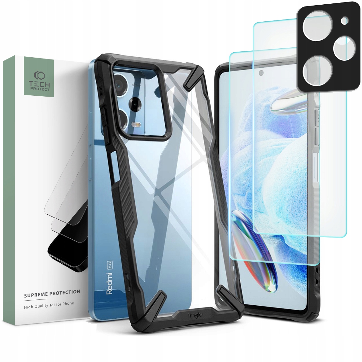 

Ringke Etui Na Poco X5 Pro 5G Szkło Aparat