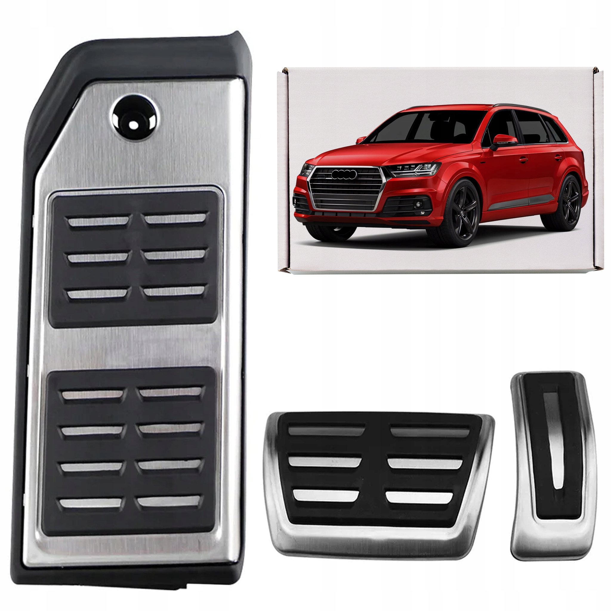 Audi Q7 4 M 2015+ Automatické Nasadzovacie Pedálové Krytky