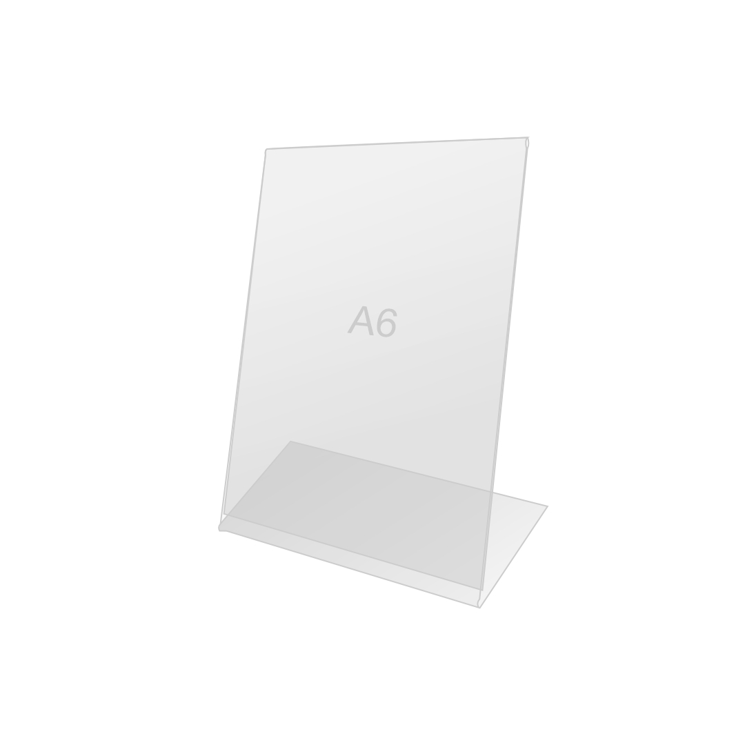 Stojak informacyjny / prezenter plexi pionowy - A6