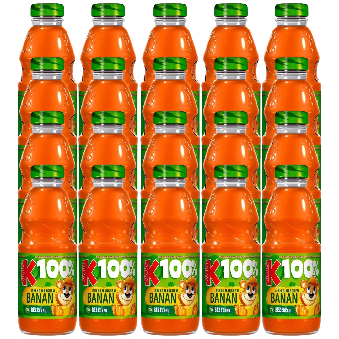 Levně Kubuś 100% Juice jablko mrkev banán 300 ml x 20 kusů