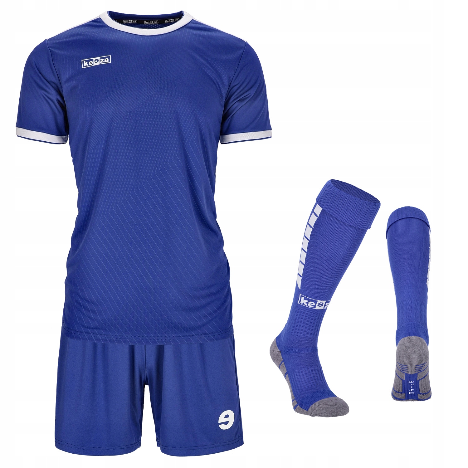 Komplet piłkarski Victoria royal blue Keeza junior/senior 140-150