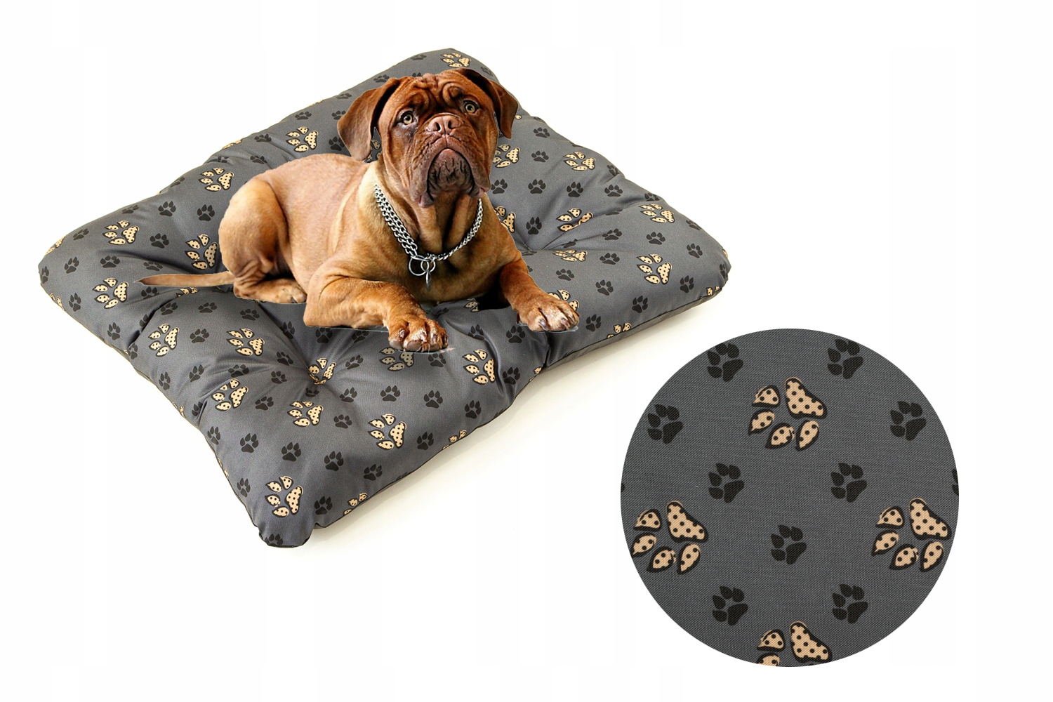 

Legowisko poduszka 70 X 55 Wodoodporna Len