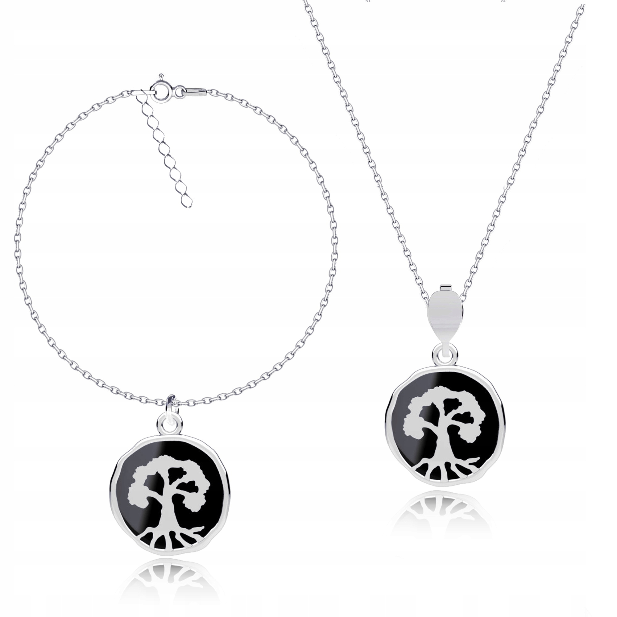 Dřevo Života Sada šperků ankr stříbro 925