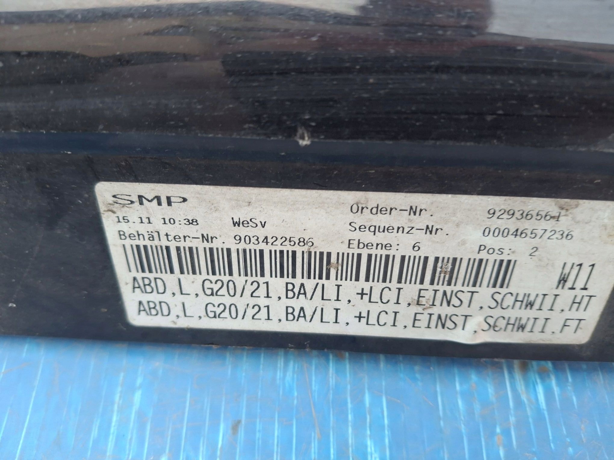 moulding threshold threshold left BMW 3 G20 G21 LIFT 2022R->