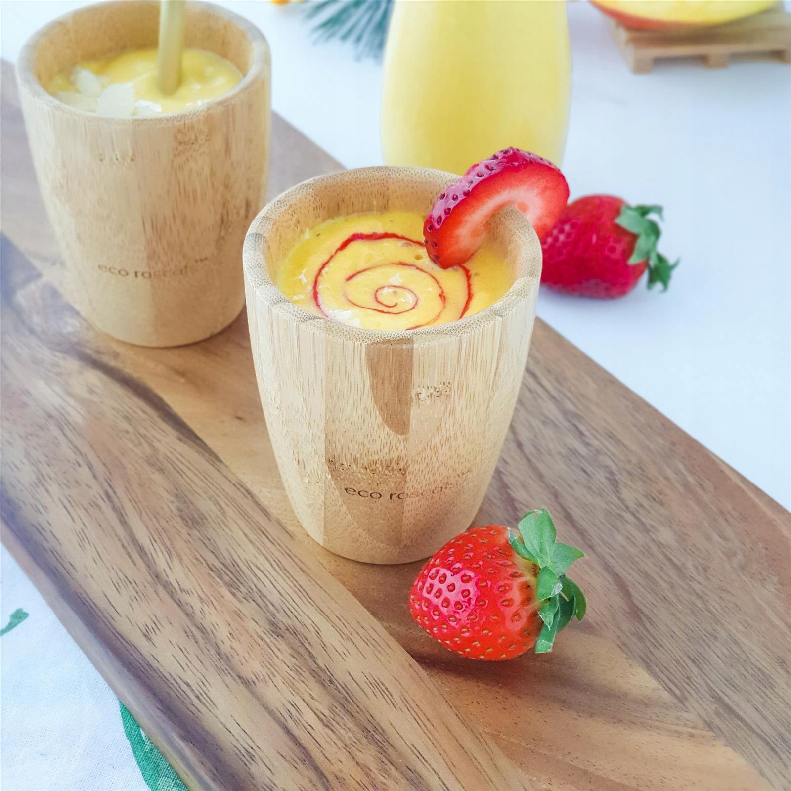 ECORASCALS Zestaw 5 szt rurek bambus Waga produktu z opakowaniem jednostkowym 0.15 kg