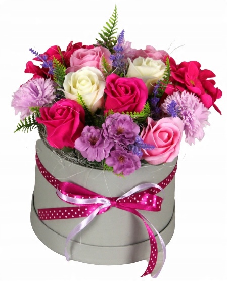 

Flower Box Kwiaty Mydlane Dzień Mamy