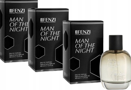 JFenzi Man Of The Night 3x100ml eau da parfum Dárek