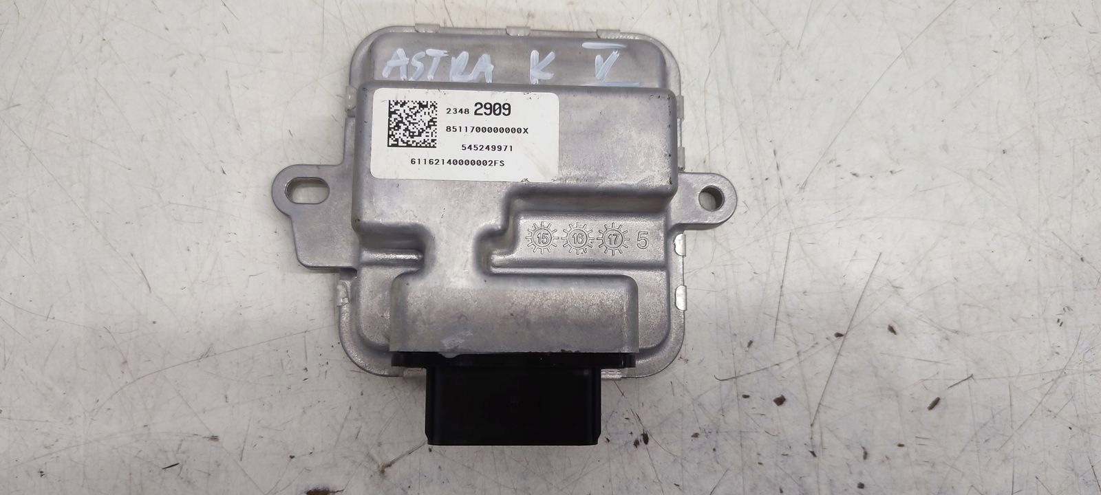 Module pompy Carburant Opel Astra K 1,4TB