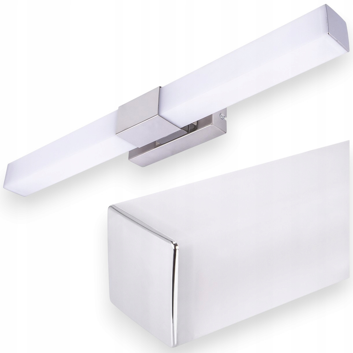 Koupelnová Lampa Led Lampa Do Koupelny Nad Zrcadlo 12W 60cm Chrom IP44